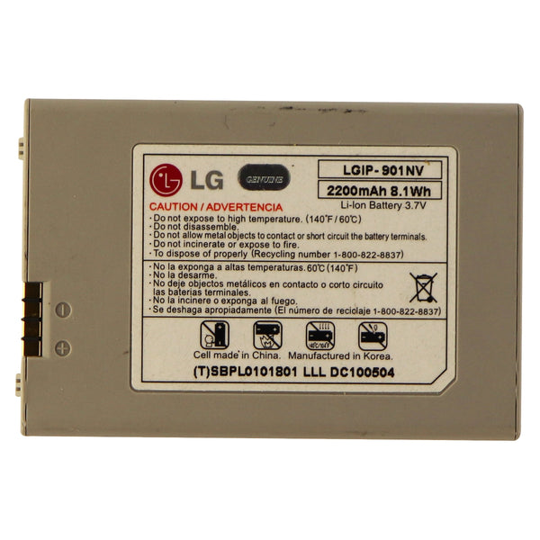 LG Li-ion 2,200mAh OEM Battery (LGIP-901NV) 3.7V for Fathom VS740 VS750 Silver - LG - Simple Cell Shop, Free shipping from Maryland!