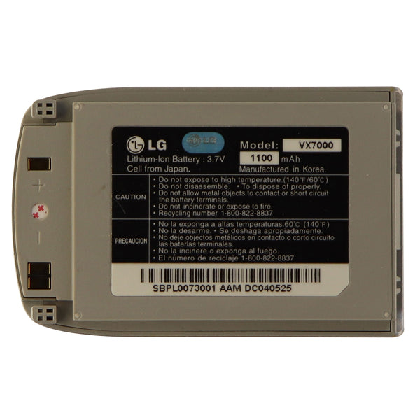 LG Replacement 1100mAh Lithium Ion Battery for LG VX7000 - Silver - LG - Simple Cell Shop, Free shipping from Maryland!