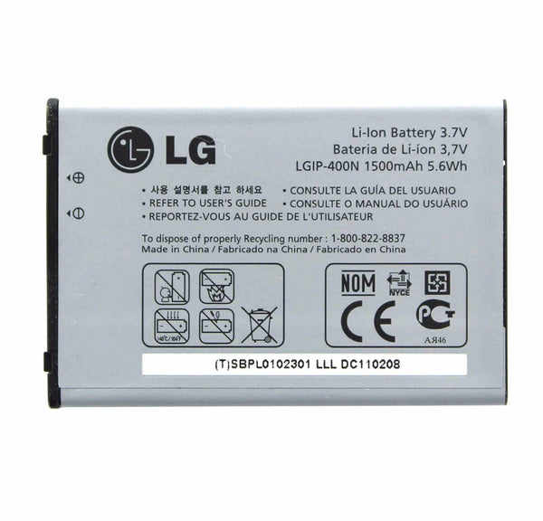 OEM LG LGIP-400N 1500 mAh Replacement Battery for Apex US740/Axis eXpo GW820 - LG - Simple Cell Shop, Free shipping from Maryland!