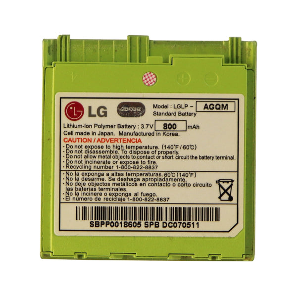LG Standard 800mAh Li-ion OEM Battery (LGLP-ACQM) 3.7V for Env 3 VX9200 - Green - LG - Simple Cell Shop, Free shipping from Maryland!