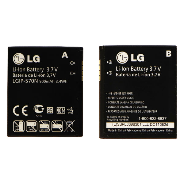 LG GD710 900 mAH Battery - LGIP-570N OEM - LG - Simple Cell Shop, Free shipping from Maryland!