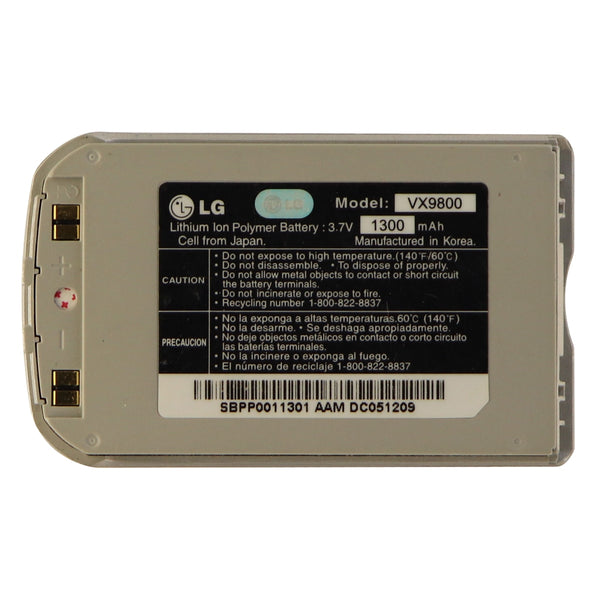 LG 1300mAh Battery (VX9800) - Silver - LG - Simple Cell Shop, Free shipping from Maryland!
