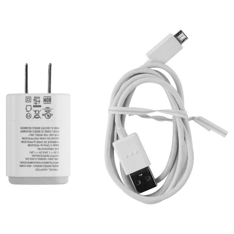 LG (MCS - 01WD/01WT/01WR) Wall Charger & Cable for Micro USB Devices - White - LG - Simple Cell Shop, Free shipping from Maryland!