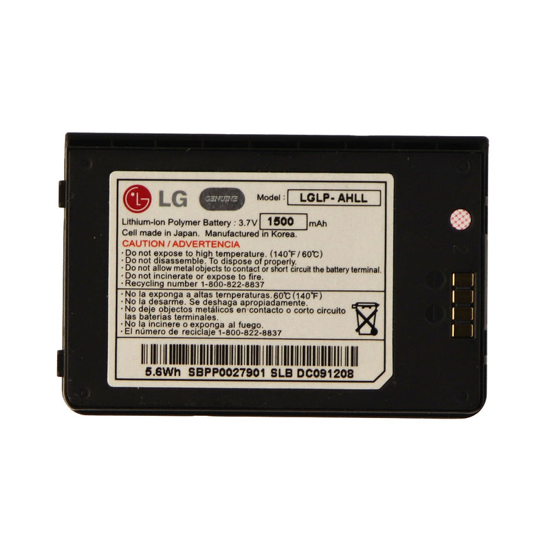 LG LGLP-AHLL Replacement Battery 1500mAh for LG ENV 3 - Black - LG - Simple Cell Shop, Free shipping from Maryland!