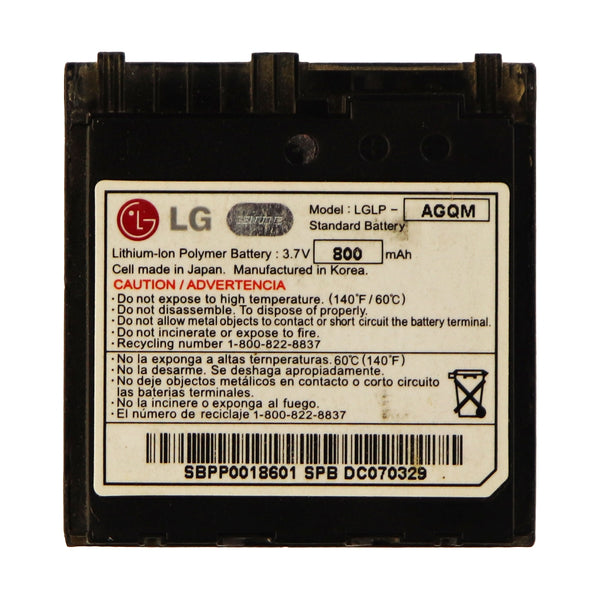 LG Rechargeable (800mAh) OEM Battery (LGLP-AGQM) for Env 3 VX9200 - LG - Simple Cell Shop, Free shipping from Maryland!