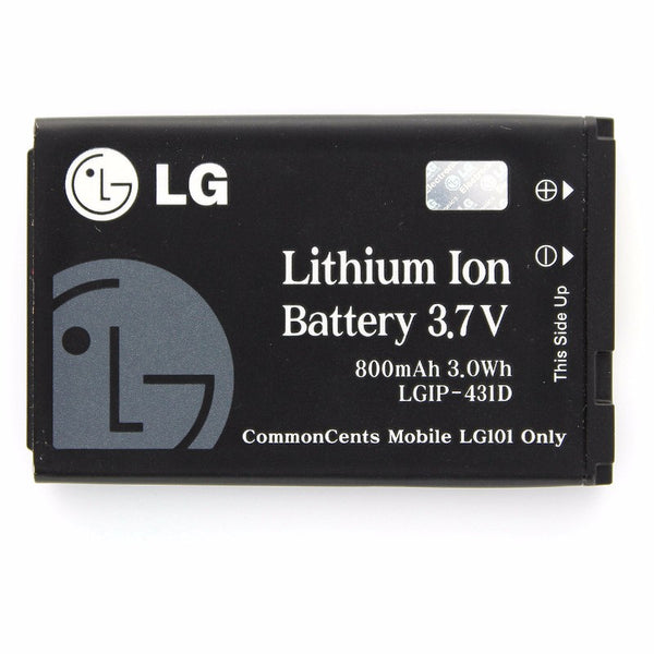 OEM LG LGIP-431D 800 mAh Replacement Battery for  LG 101 102 - LG - Simple Cell Shop, Free shipping from Maryland!