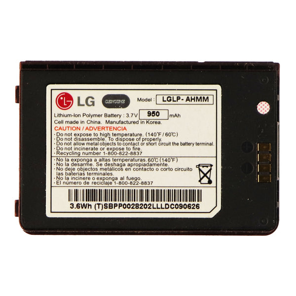 LG Rechargeable (950mAh) OEM Battery (LGLP-AHMM) for LG Env 3 VX9200 - (Red) - LG - Simple Cell Shop, Free shipping from Maryland!