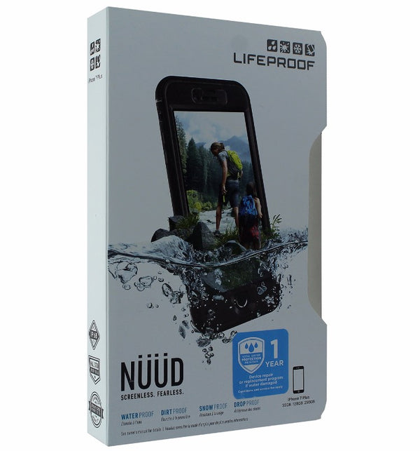 LifeProof Nuud Series Screenless Waterproof Case iPhone 7 Plus ONLY - Black - LifeProof - Simple Cell Shop, Free shipping from Maryland!