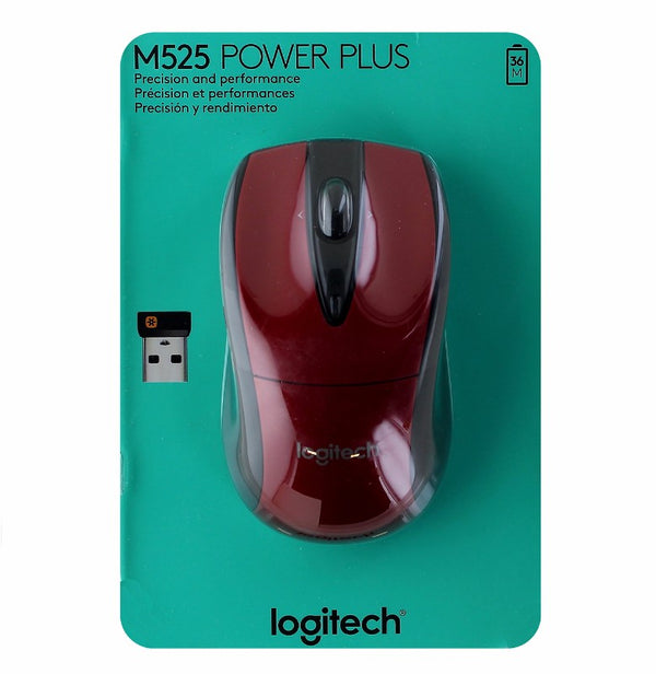 Logitech Wireless Mouse M525 Power Plus - Red / Black - Logitech - Simple Cell Shop, Free shipping from Maryland!
