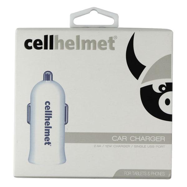CellHelmet USB Single Port Car Charger (2.4A/12W) - White - CellHelmet - Simple Cell Shop, Free shipping from Maryland!