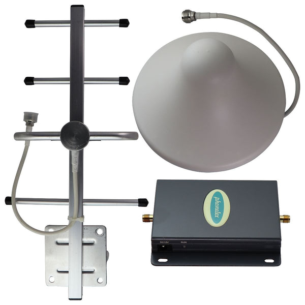 Phonelex Cell Phone Signal Booster Kit with Ceiling & Yagi Antenna - White - Phonelex - Simple Cell Shop, Free shipping from Maryland!