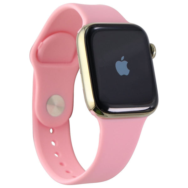 Apple Watch Series 6 (GPS + LTE) A2294 44mm Gold Stainless Steel/Pink Sp Band - Apple - Simple Cell Shop, Free shipping from Maryland!