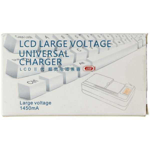 LCD Large Voltage Universal Charger with USB - Black - LCD - Simple Cell Shop, Free shipping from Maryland!