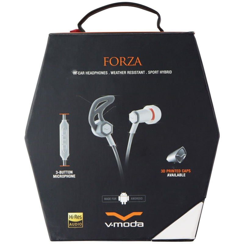 V-MODA Forza In-Ear Sport Headphones with 3-Button Remote & Microphone - White - V-MODA - Simple Cell Shop, Free shipping from Maryland!
