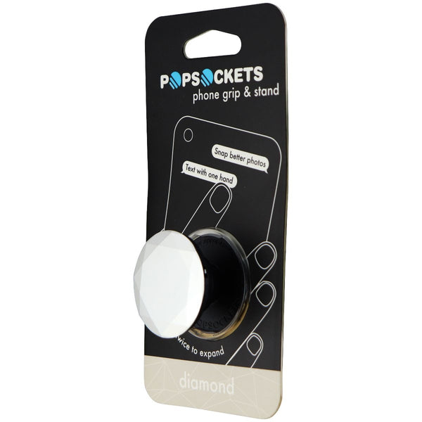PopSockets: Collapsible Grip & Stand Phones & Tablets - Metallic Diamond Silver - PopSockets - Simple Cell Shop, Free shipping from Maryland!
