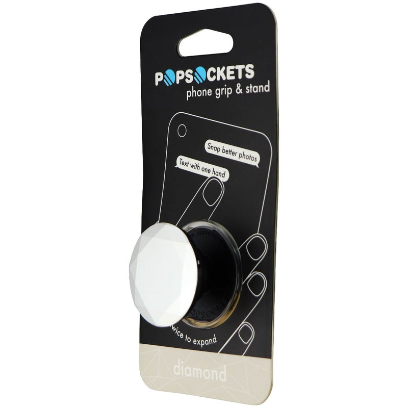 PopSockets: Collapsible Grip & Stand Phones & Tablets - Metallic Diamond Silver - PopSockets - Simple Cell Shop, Free shipping from Maryland!