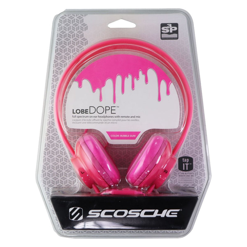 Scosche lobeDOPE On-Ear Headphones with Remote and Mic - Pink - Scosche - Simple Cell Shop, Free shipping from Maryland!