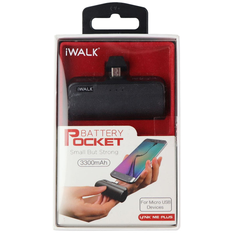 iWALK Battery Pocket 3,300mAh for Micro-USB Devices - Black - iWalk - Simple Cell Shop, Free shipping from Maryland!