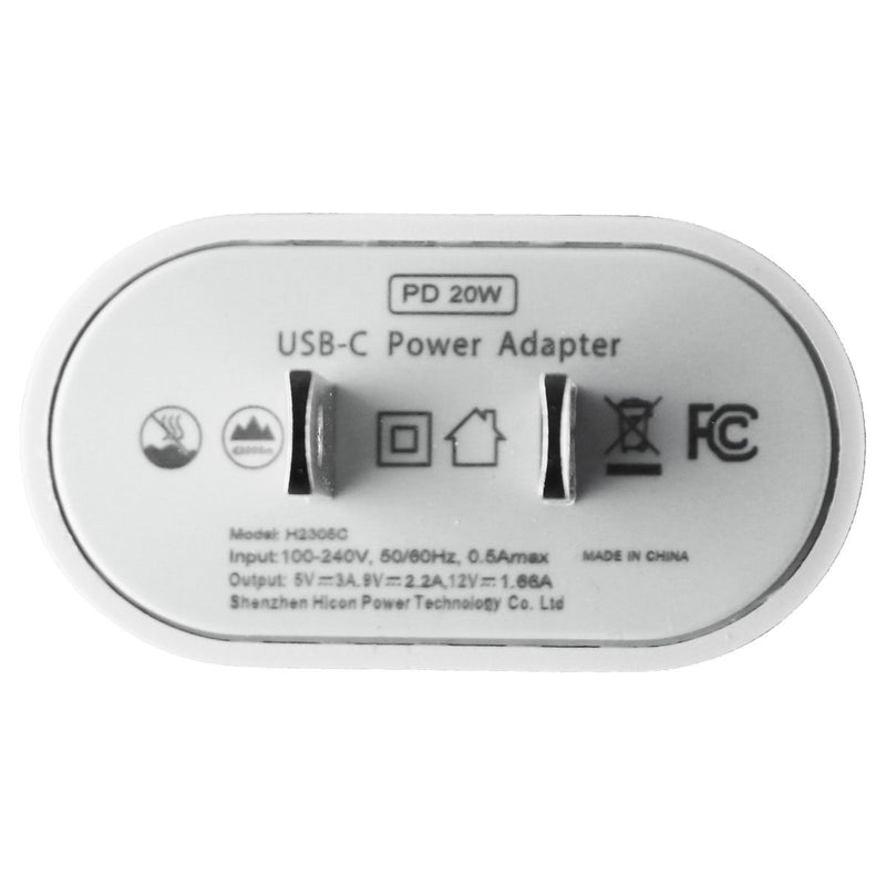 iPremium (20-Watt) USB-C Charger with (2m/6.6-Ft) USB-C to USB-C Cable - White - iPremium - Simple Cell Shop, Free shipping from Maryland!