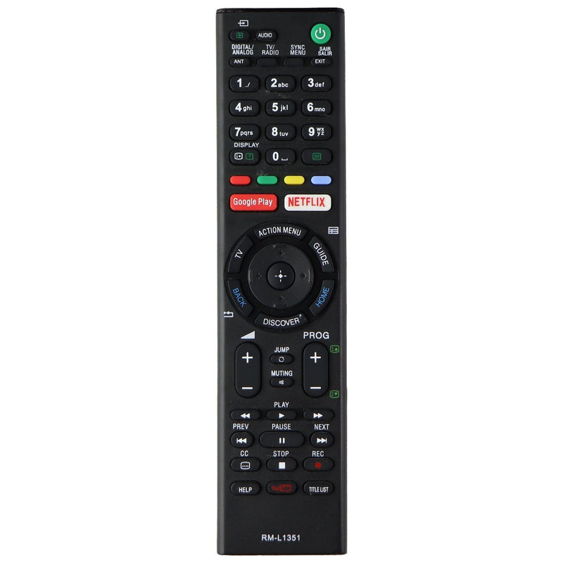 Replacement (RM-L1351) Remote Control with GooglePlay/Netflix Keys - Black - Unbranded - Simple Cell Shop, Free shipping from Maryland!