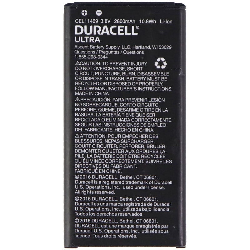 Duracell Ultra 3.8V Rechargeable 2800mAh Battery - Black (CEL11469) - Duracell - Simple Cell Shop, Free shipping from Maryland!