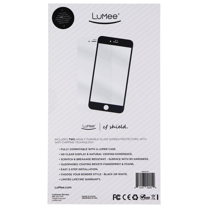 LuMee CF Shield Carbon Fiber Screen Protector 2 Pack for Apple iPhone 8/iPhone 7 - LuMee - Simple Cell Shop, Free shipping from Maryland!