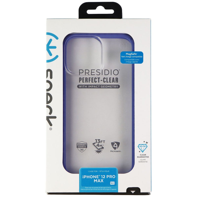 Speck Presidio Perfect-Clear Impact Geo Case for iPhone 12 Pro Max - Clear/Blue - Speck - Simple Cell Shop, Free shipping from Maryland!