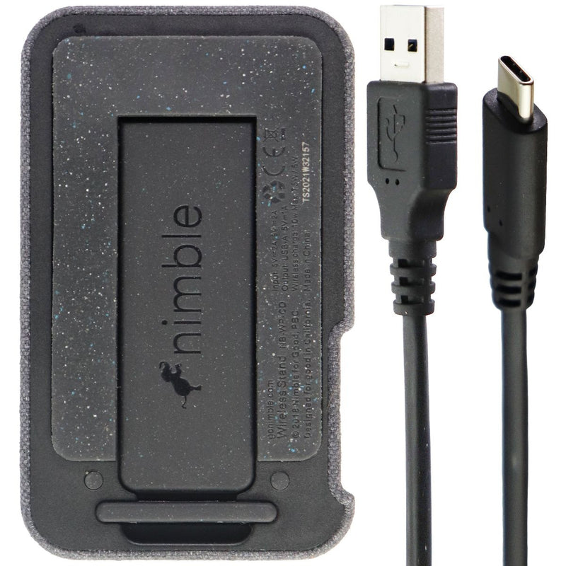 Nimble 10W Wireless Stand Qi Charging Pad - Gray Fabric (NB-WP-CD) - Nimble - Simple Cell Shop, Free shipping from Maryland!
