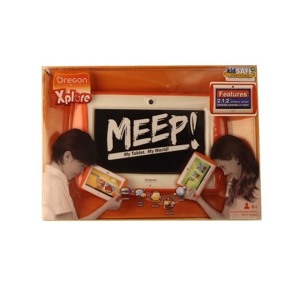 Original Meep Android 4.0 Educational Game Tablet Ages 6 Plus - White / Orange - Oregon Scientific - Simple Cell Shop, Free shipping from Maryland!