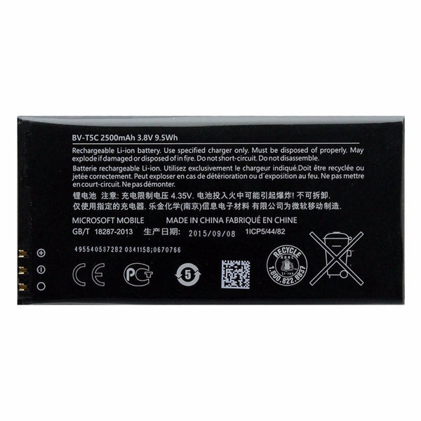Original Microsoft Replacement Battery BV-T5C For Nokia Lumia 640 2500mAh 3.8v - Microsoft - Simple Cell Shop, Free shipping from Maryland!