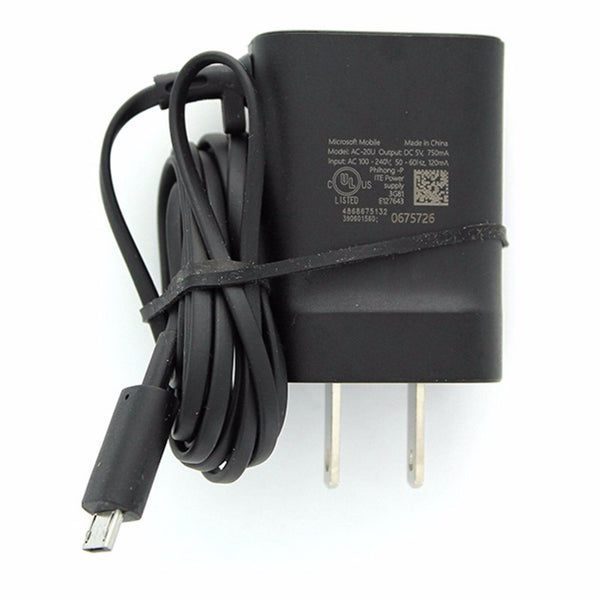 OEM Microsoft Micro USB Wall Charger AC-20U Black - Microsoft - Simple Cell Shop, Free shipping from Maryland!