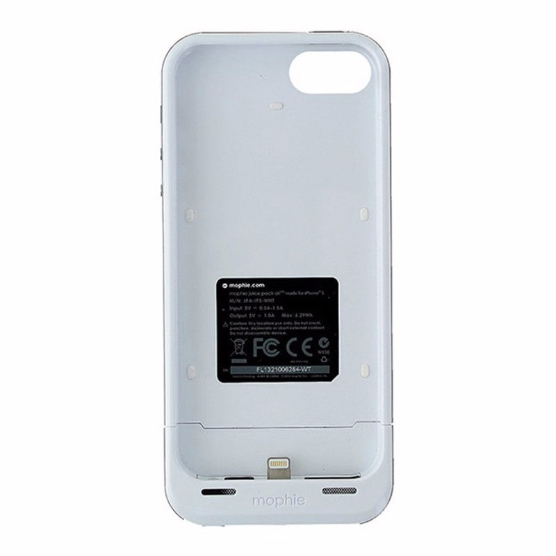 Mophie 1700mAh Juice Pack Air Case for Apple iPhone 5/5S/SE - White/Silver - Mophie - Simple Cell Shop, Free shipping from Maryland!