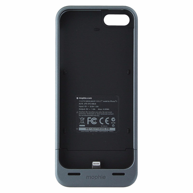 Mophie Juice Pack Helium Battery Pack Case iPhone 5/5s/SE - Dark Gray -1500 mAh - Mophie - Simple Cell Shop, Free shipping from Maryland!