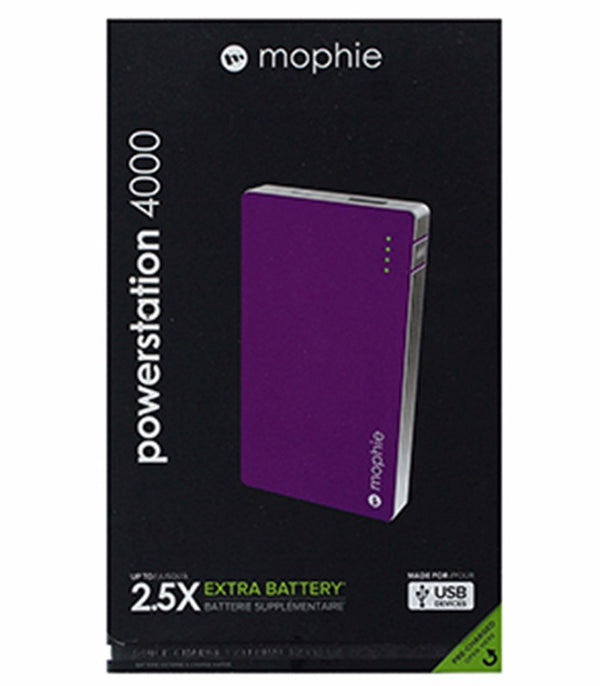 Mophie PowerStation 4000mAh Portable Charger for Smartphones and Tablets-Purple - Mophie - Simple Cell Shop, Free shipping from Maryland!