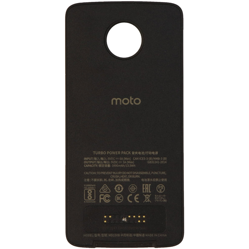 Motorola Moto Mod TurboPower Pack 3490mAh Attachment for Moto Z Phones - Black - Motorola - Simple Cell Shop, Free shipping from Maryland!