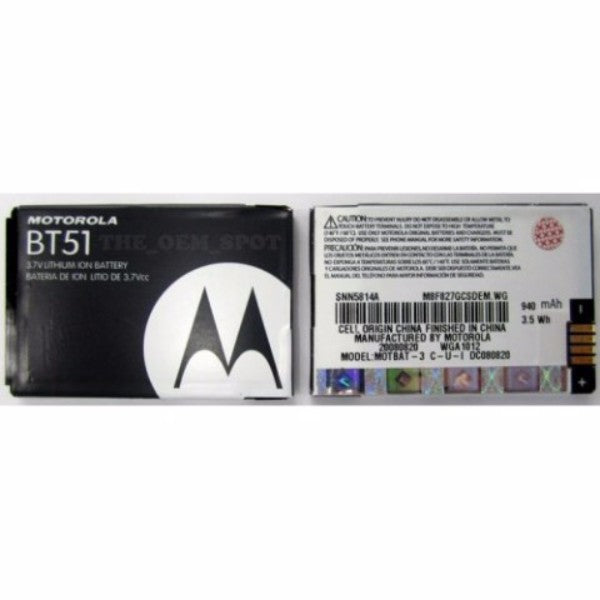 OEM Motorola BT51 940 mAh Replacement Battery for W220/W385/W315 - Motorola - Simple Cell Shop, Free shipping from Maryland!