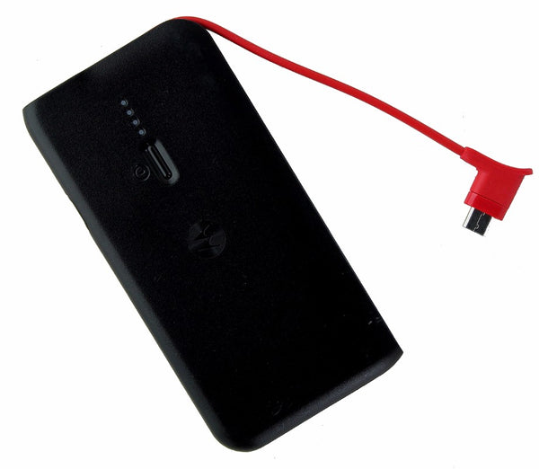 Motorola Power Pack Slim 2000 Power Bank with Micro USB Cable - Black/Red - Motorola - Simple Cell Shop, Free shipping from Maryland!