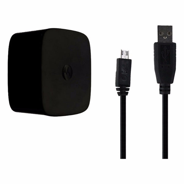 Motorola (SPN5864) 1.6A Turbo Power Supply Charger & Cable for Micro USB - Black - Motorola - Simple Cell Shop, Free shipping from Maryland!