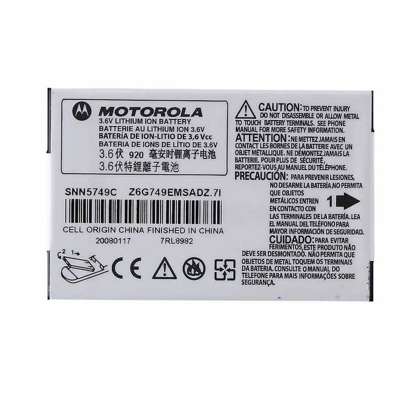 OEM Motorola SNN5749C/D 920mAh Replacement Battery for C115/C139/C155/V151/V170 - Motorola - Simple Cell Shop, Free shipping from Maryland!
