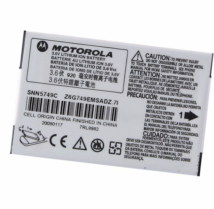 OEM Motorola SNN5749C/D 920mAh Replacement Battery for C115/C139/C155/V151/V170 - Motorola - Simple Cell Shop, Free shipping from Maryland!
