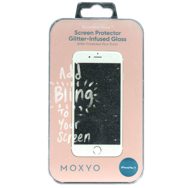 Moxyo Showtime Glitter Infused Tempered Glass iPhone 7 6s - Glitter - Moxyo - Simple Cell Shop, Free shipping from Maryland!