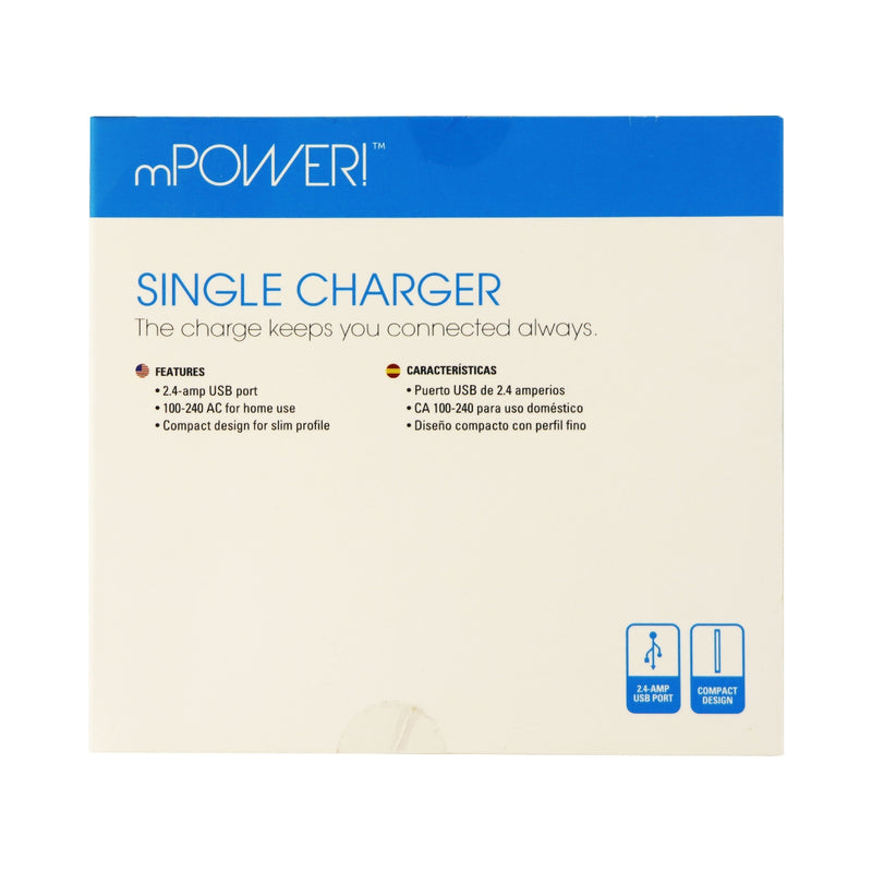 mworks! 2.4AMP Travel Home Hub Charger Adapter - Black - mWorks! - Simple Cell Shop, Free shipping from Maryland!