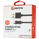 Griffin 3-Foot (Micro-USB) to USB Charge/Sync Cable - Black (GC38111-3) - Griffin - Simple Cell Shop, Free shipping from Maryland!