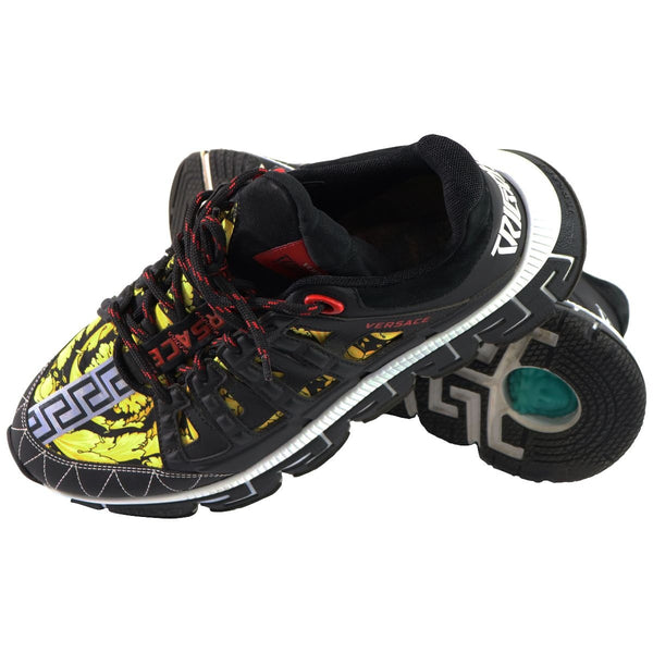 Versace Trigreca Barocco Print Black Mens (EU 43.5 / US 10.5) Sneakers - Versace - Simple Cell Shop, Free shipping from Maryland!