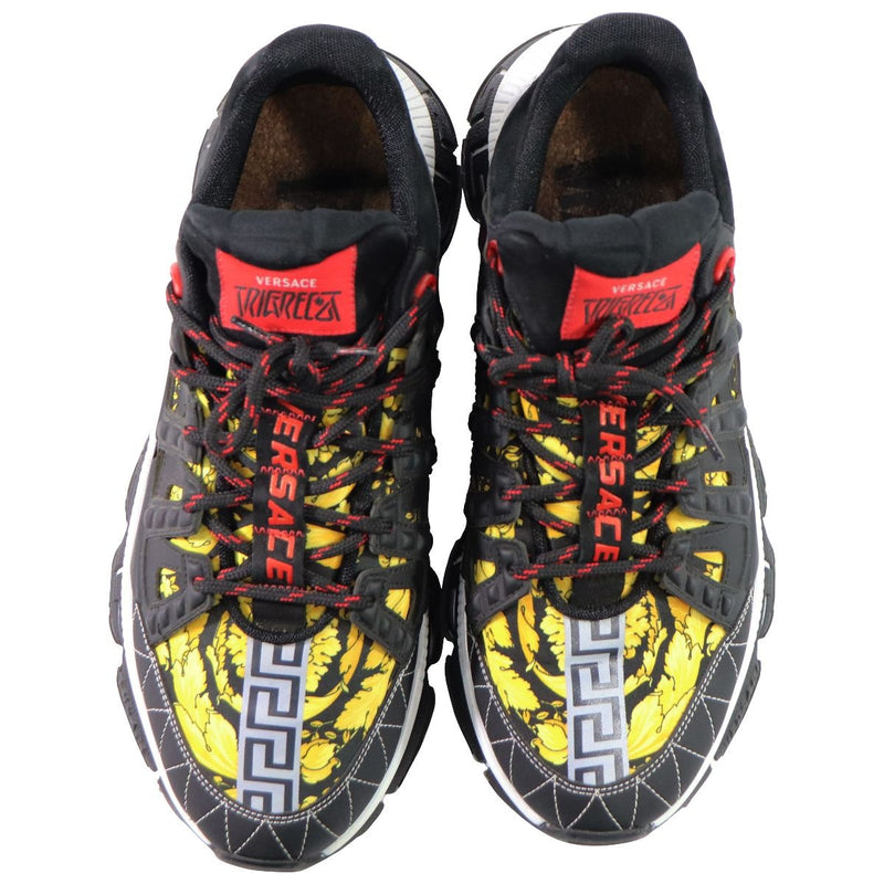 Versace Trigreca Barocco Print Black Mens (EU 43.5 / US 10.5) Sneakers - Versace - Simple Cell Shop, Free shipping from Maryland!