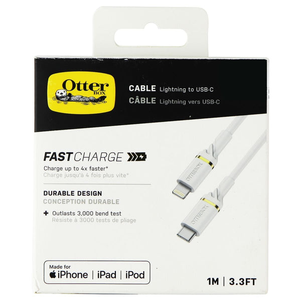 OtterBox (3.3FT) USB to 8-Pin MFi Fast Charge Cable for iPhone/iPad - White - OtterBox - Simple Cell Shop, Free shipping from Maryland!
