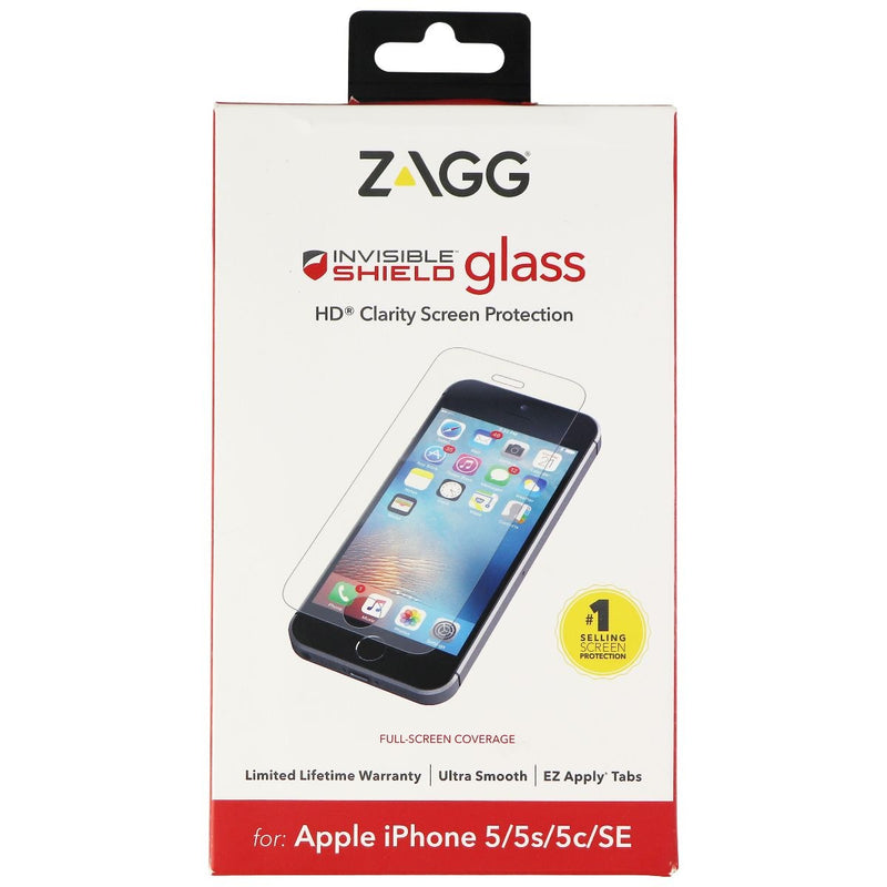 ZAGG Invisible Shield (Glass) HD Clarity Protector for iPhone SE (1st Gen)/5c/5s - Zagg - Simple Cell Shop, Free shipping from Maryland!