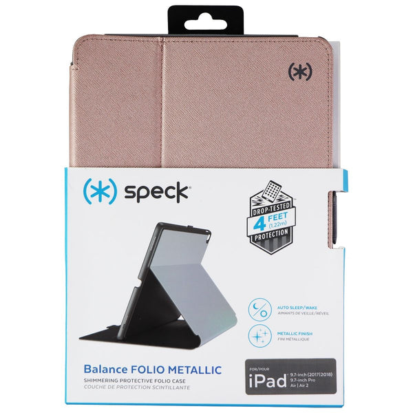 Speck Balance Folio Metallic Case for iPad 9.7 (2018) / iPad Pro 9.7 - Rose Gold - Speck - Simple Cell Shop, Free shipping from Maryland!