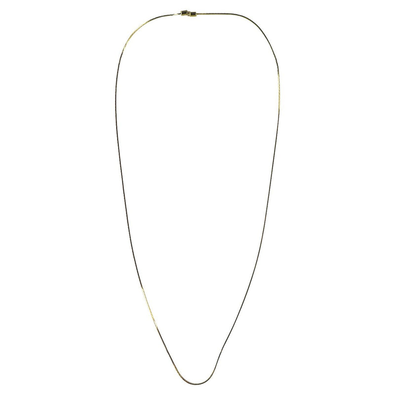 Adjustable 28-inch Gold Chain Necklace