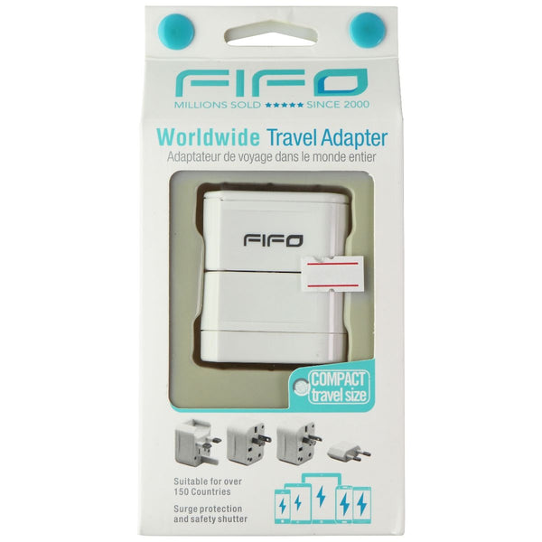 FIFO Worldwide Travel Adapter Wall Outlet Plug - White - FIFO - Simple Cell Shop, Free shipping from Maryland!